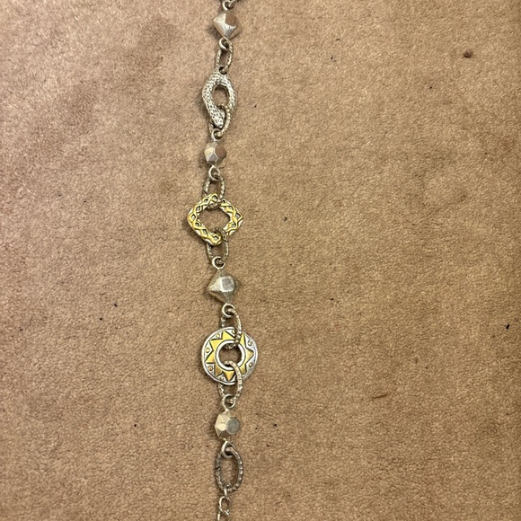 CHICO’S Metal Chain Embellished Adjustable Belt 42” Long - Picture 3 of 6